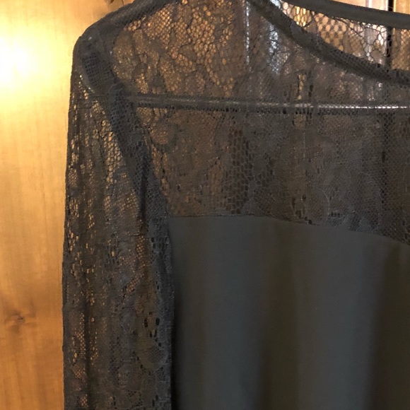 NSR Black Shift Dress with Lace - Picture 4 of 4